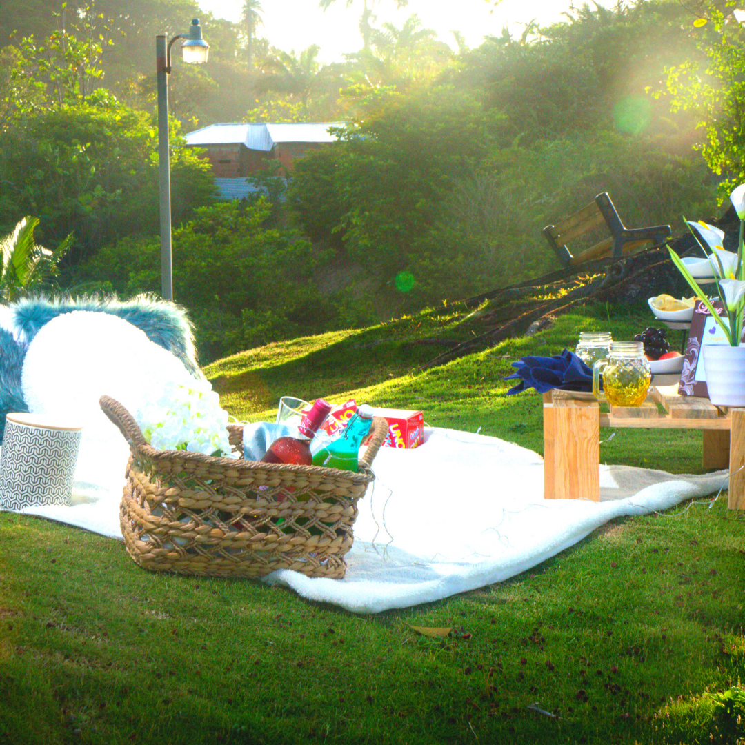 romantic picnic in Trinidad at Hosanna Resort