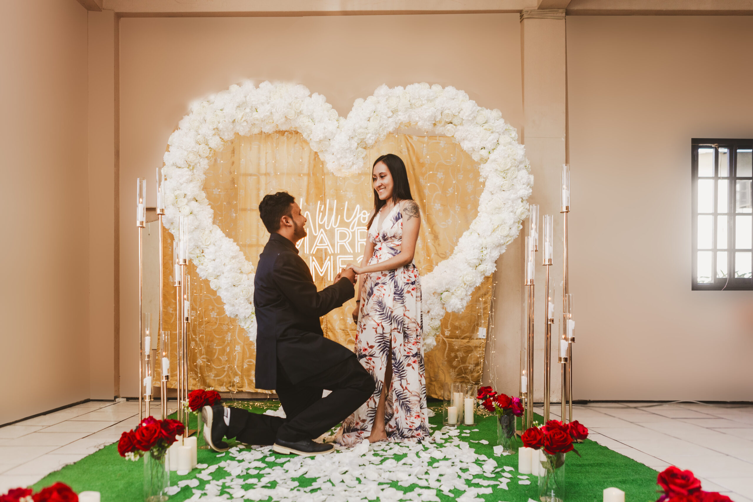 Marriage Proposal in Trinidad and Tobago. Setup by Picnic-Perfect Ltd. Photo by Ravindra Ramkallawan Photography