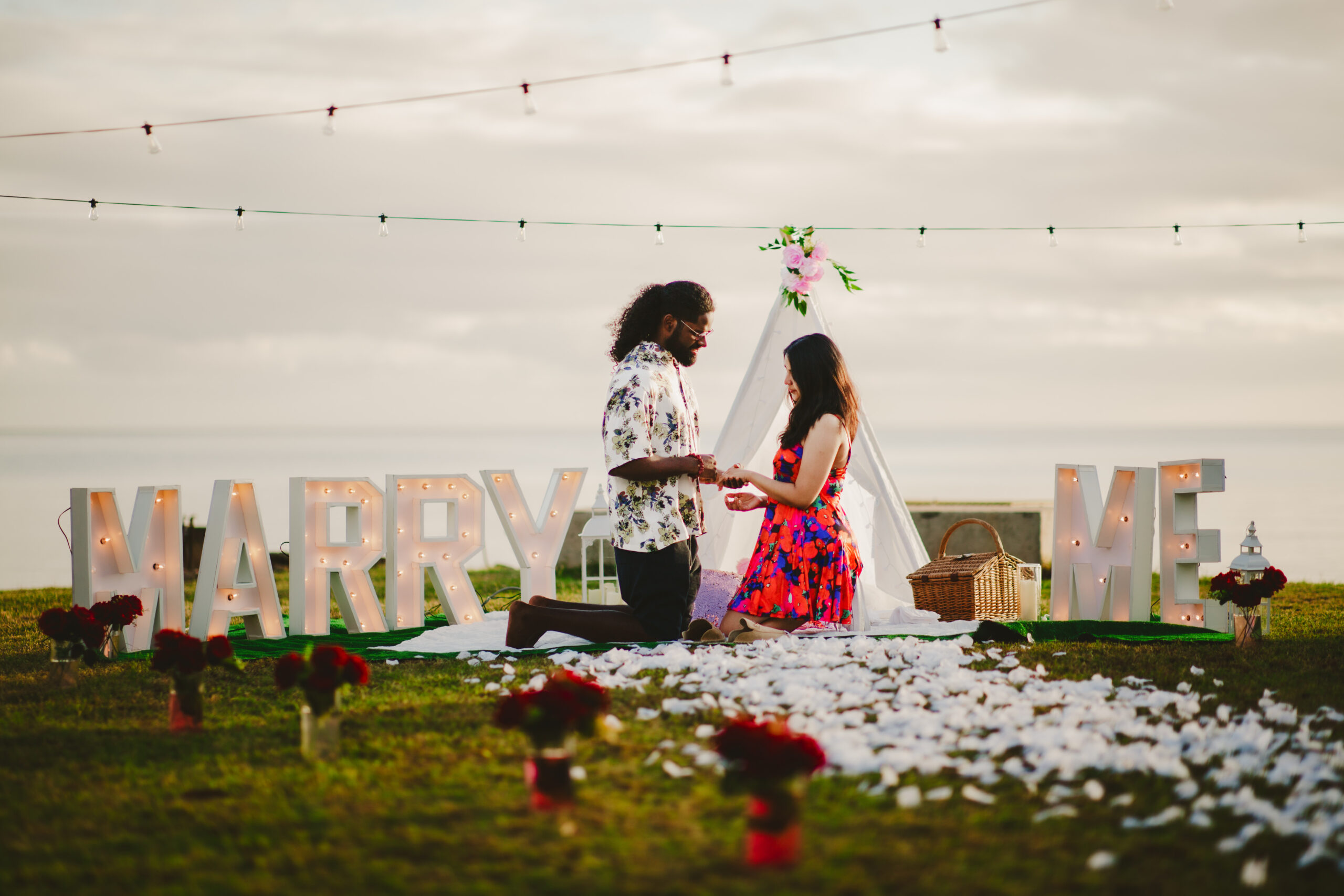 Romantic Outdoor Marriage Proposal Trinidad and Tobago