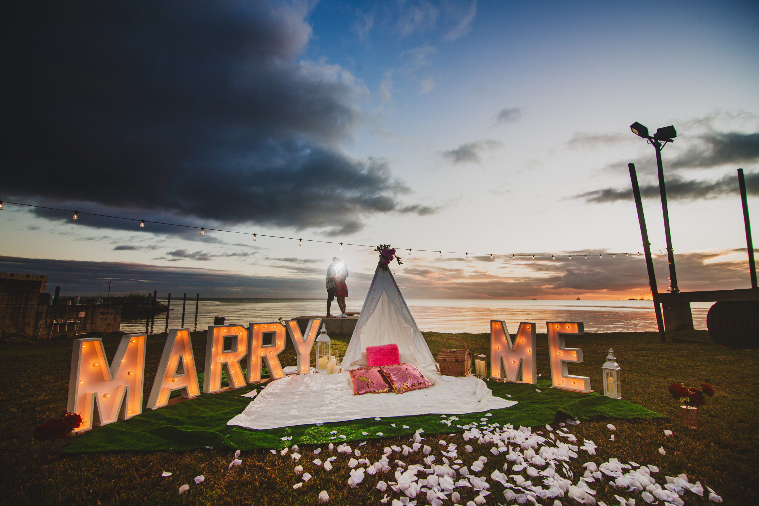 Epic Outdoor Marriage Proposal in Trinidad and Tobago by Picnic-Perfect ltd