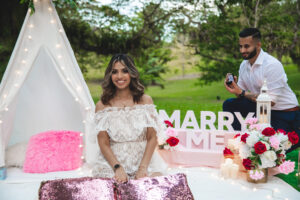 Romantic proposal picnic palmiste park trinidad and tobago by Picnic-perfect ltd.