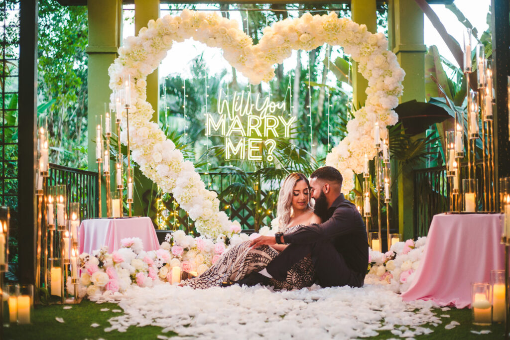 Most Romantic Marriage Proposal in Trinidad and Tobago. Setup by Picnic-Perfect Ltd. Photo by Ravindra Ramkallawan Photography