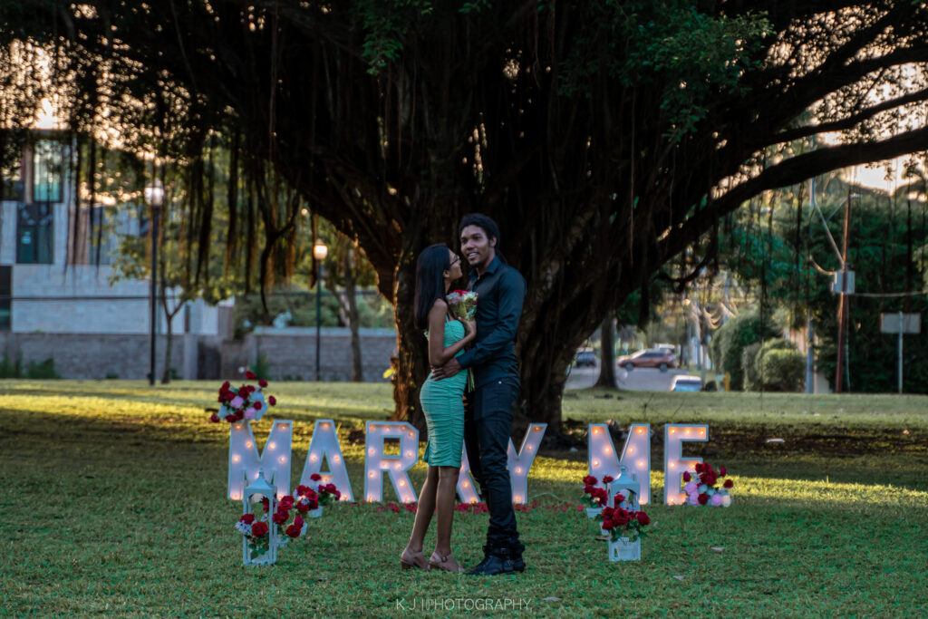 beautiful garden proposal in Trinidad by Picnic-Perfect