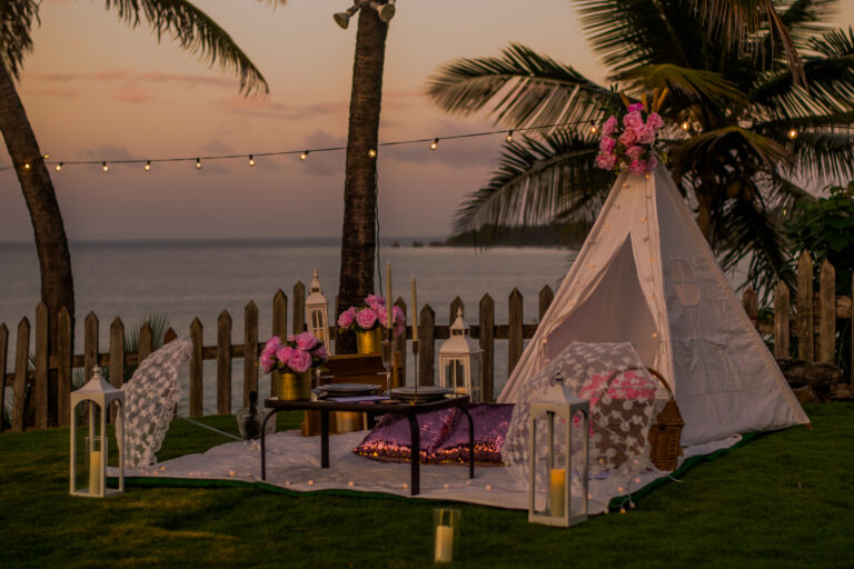 Romantic surprise picnic at Hosanna Resort Trinidad