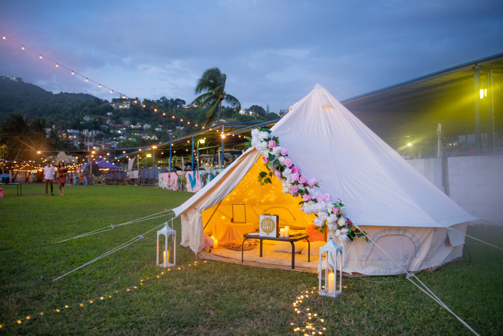 Bell Tent picnic at The Oasis Backyard in Trinidad