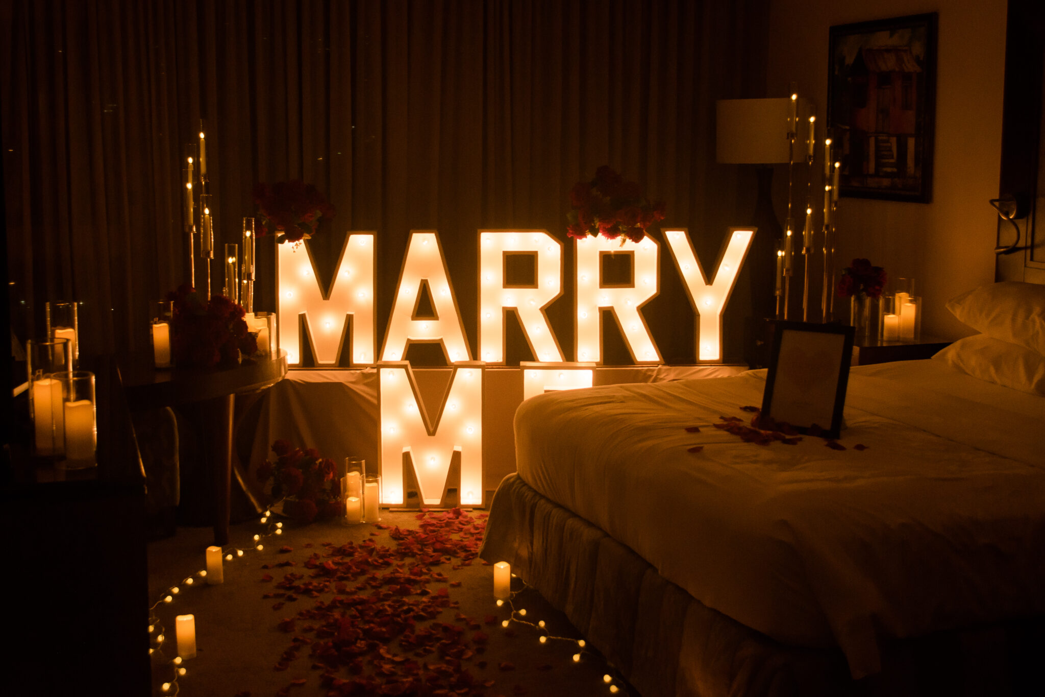 Romantic Proposal at Hilton Hotel