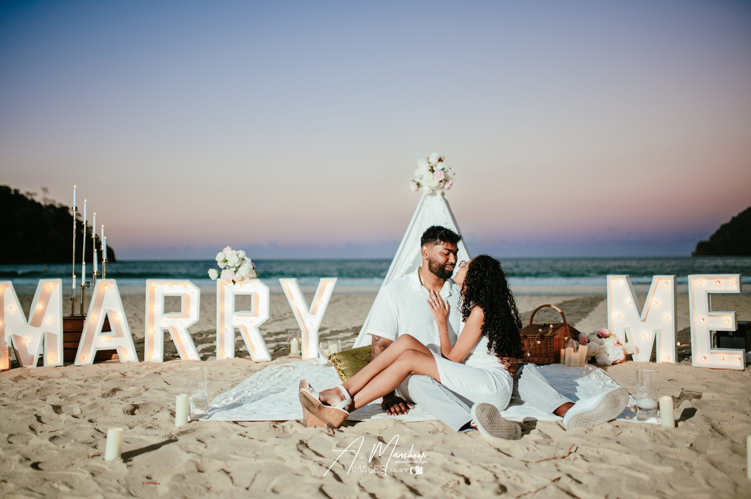 Proposal at Maracas Beach