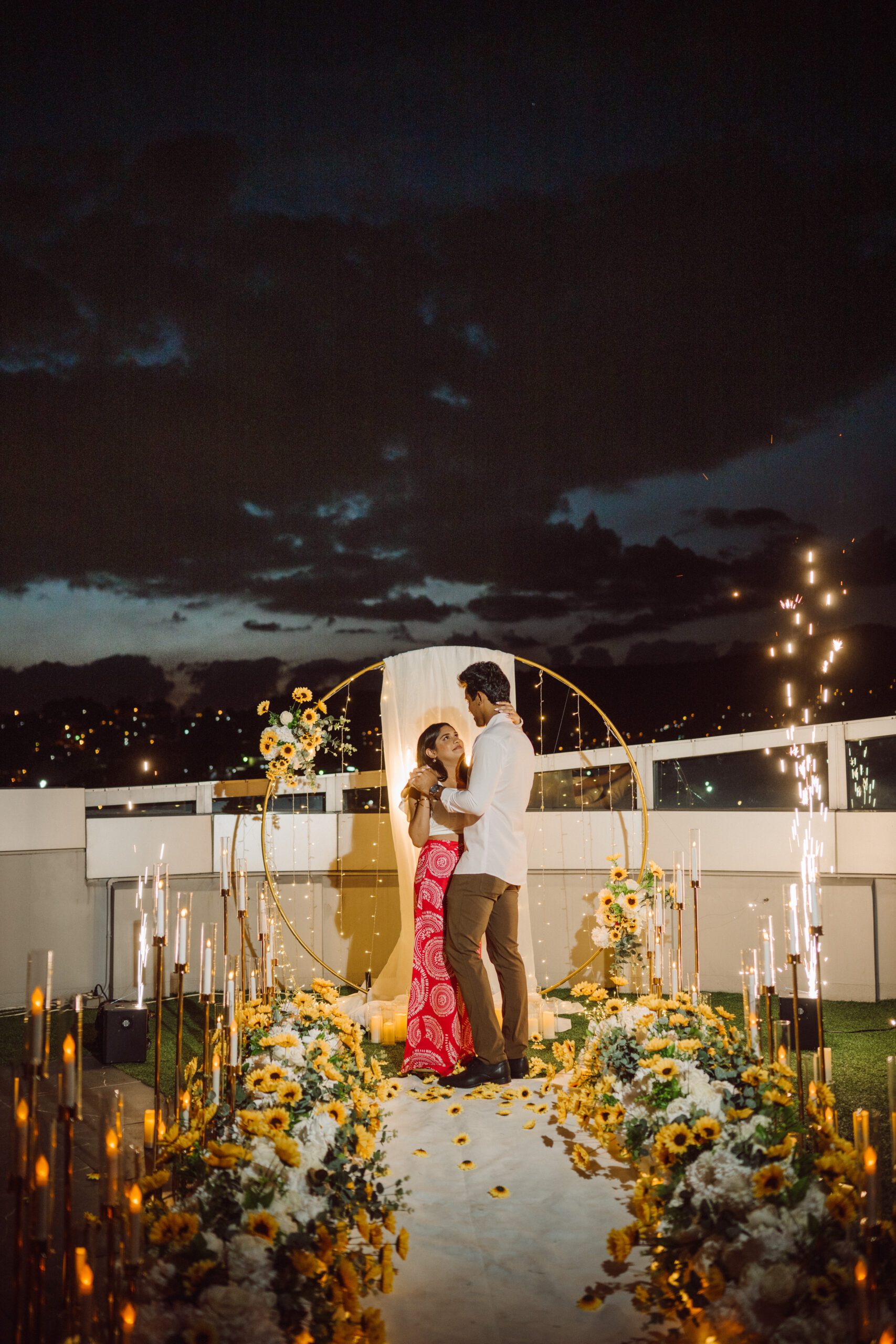 Dillon and Kristal's Rooftop Proposal in Trinidad and Tobago