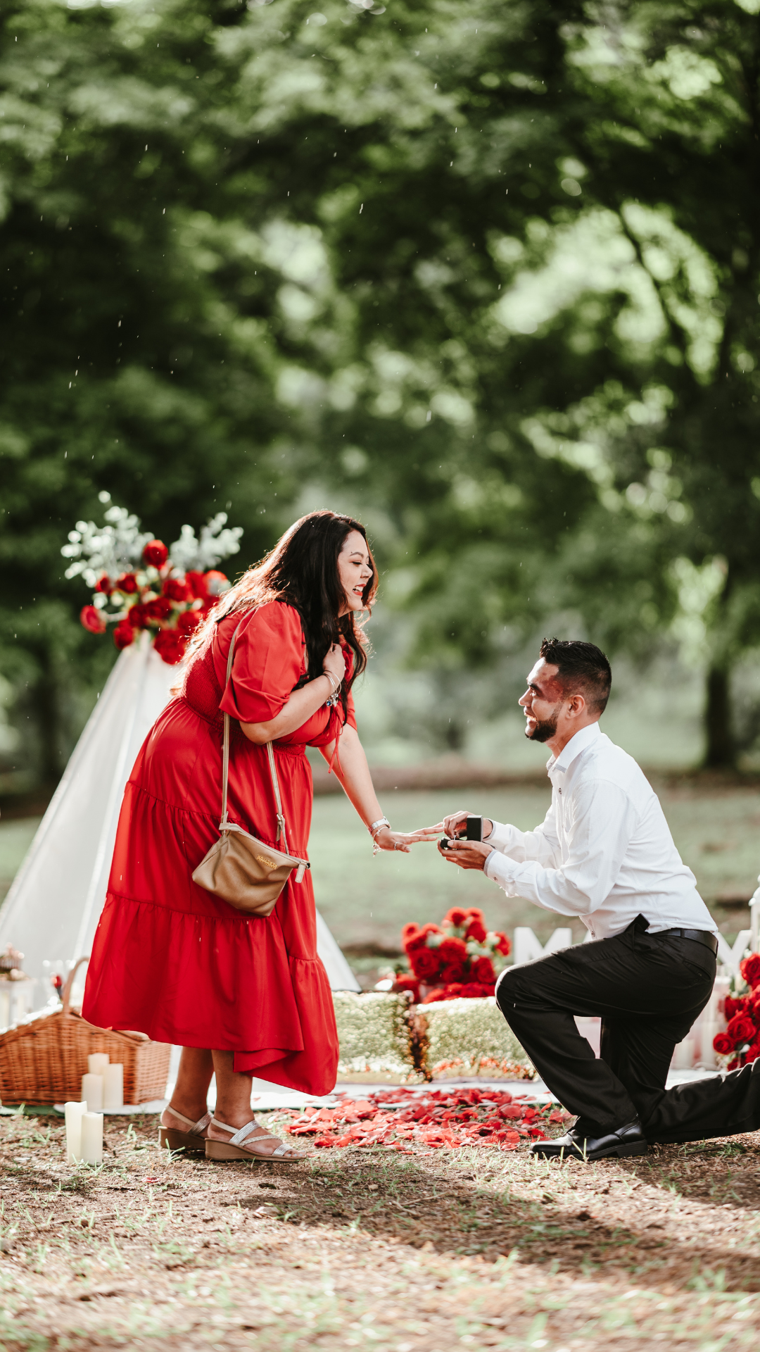 A Picnic-Perfect Picnic Proposal at Palmiste Park, Trinidad and Tobago