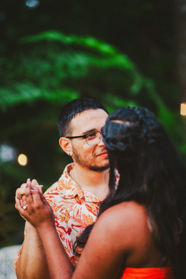 Couples Pose Marriage proposal