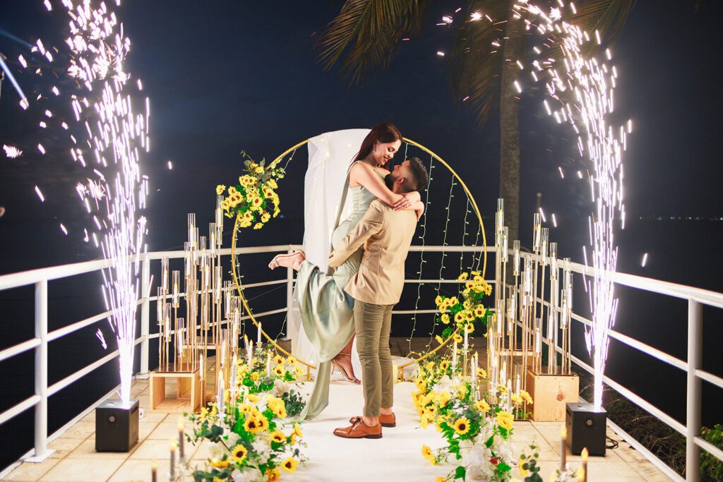Sunflower Marriage proposal at Bel Allure