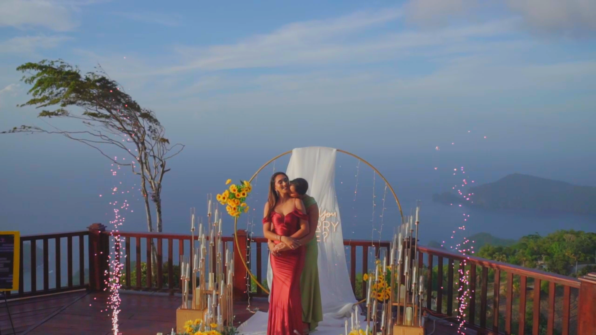 proposal at La vigie lookout