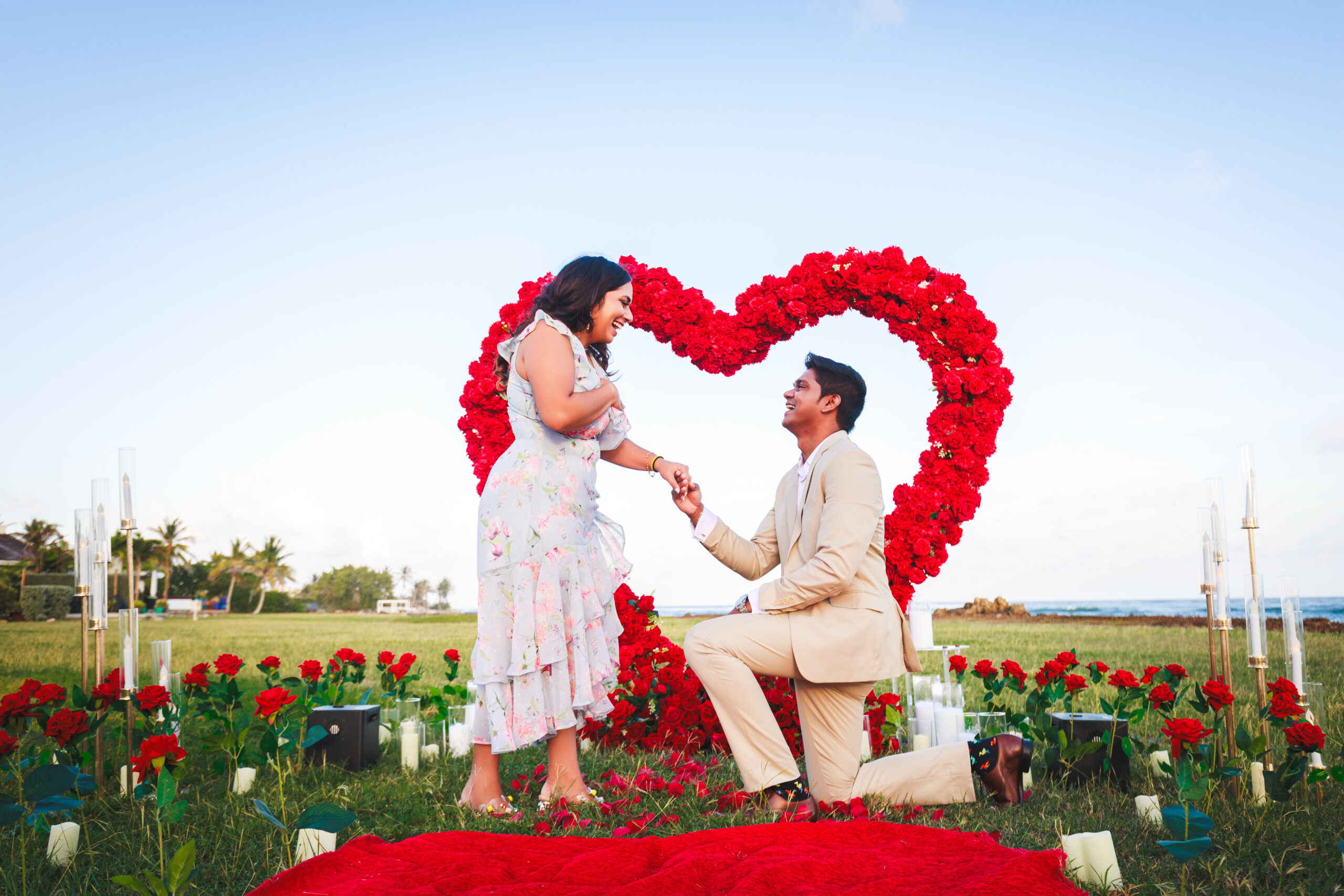 Red Heart Arch Proposal , Tobago by Picnic-Perfect