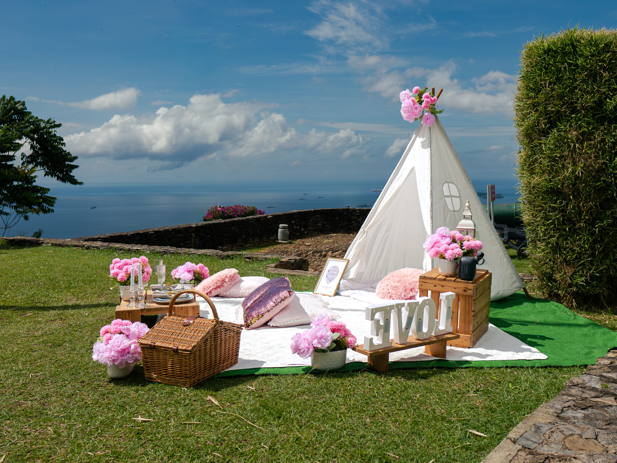 Picnic date at Fort George Trinidad