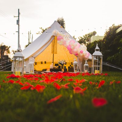 bell tent picnic in Trinidad at Shalom Inn Valsayn